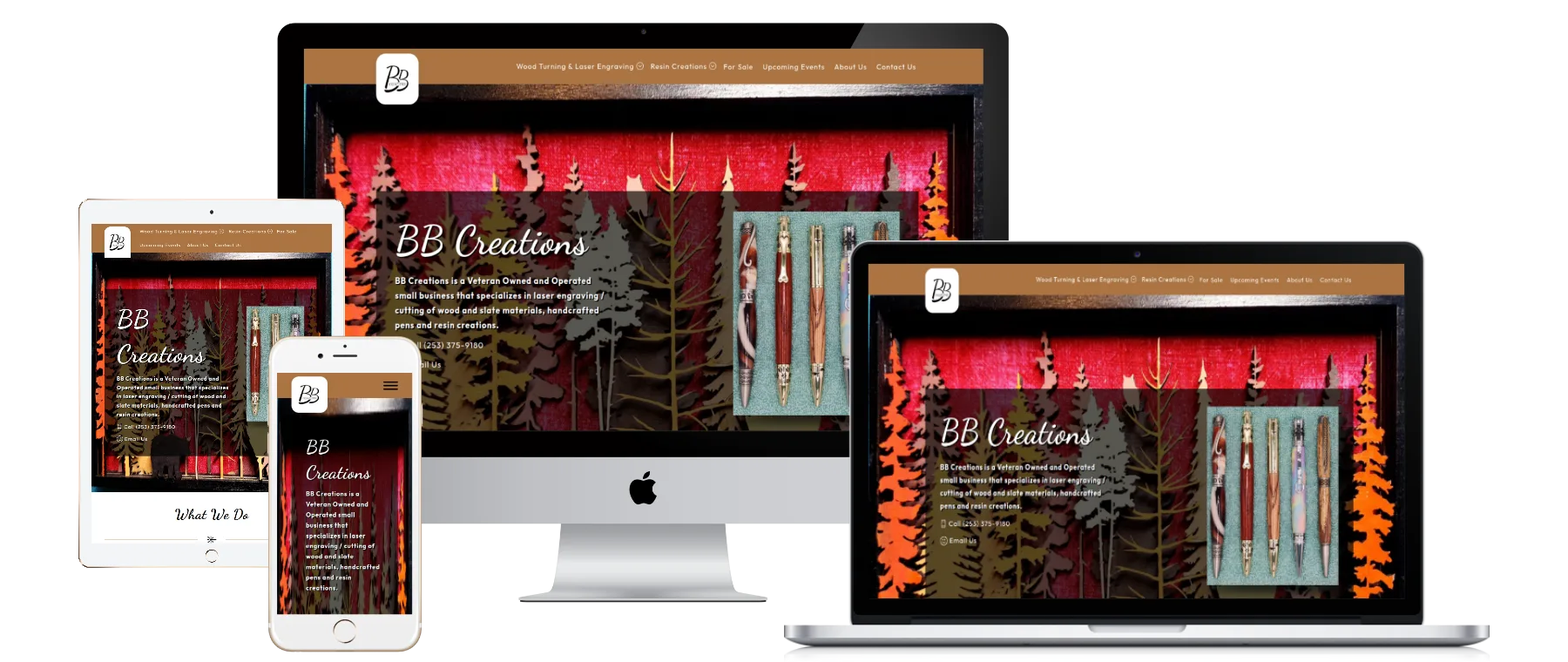 BB Creations - captură ecran proiect