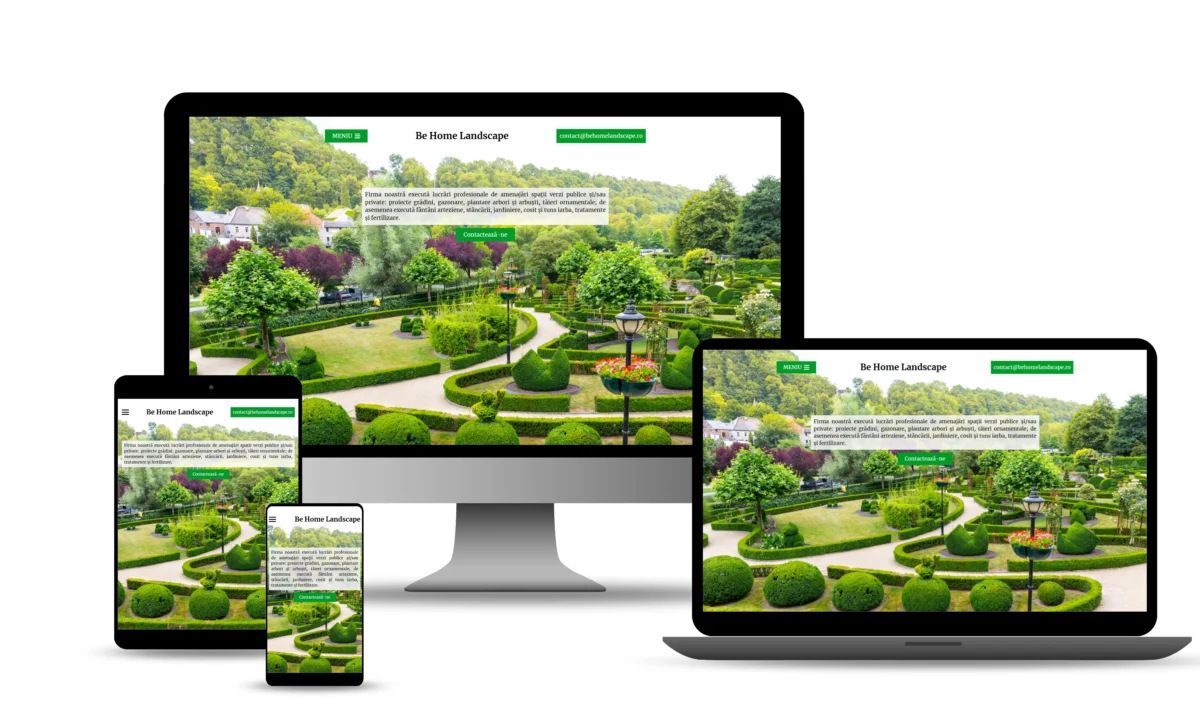 Be Home Landscape - captură ecran proiect