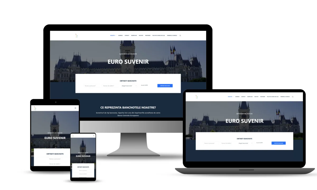Euro Suvenir - captură ecran proiect